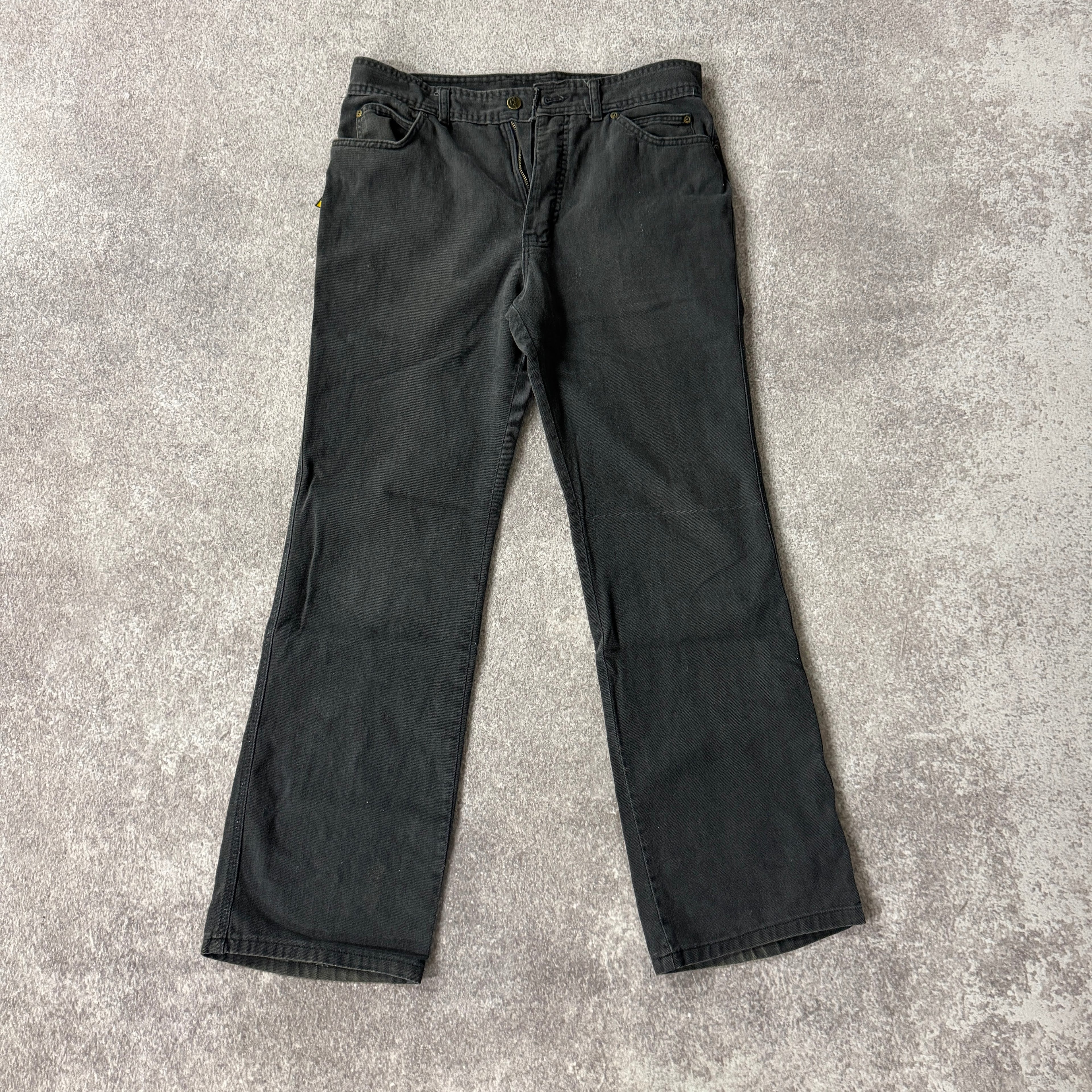 80s Bonjour Black Relaxed Worn In Jeans 36W