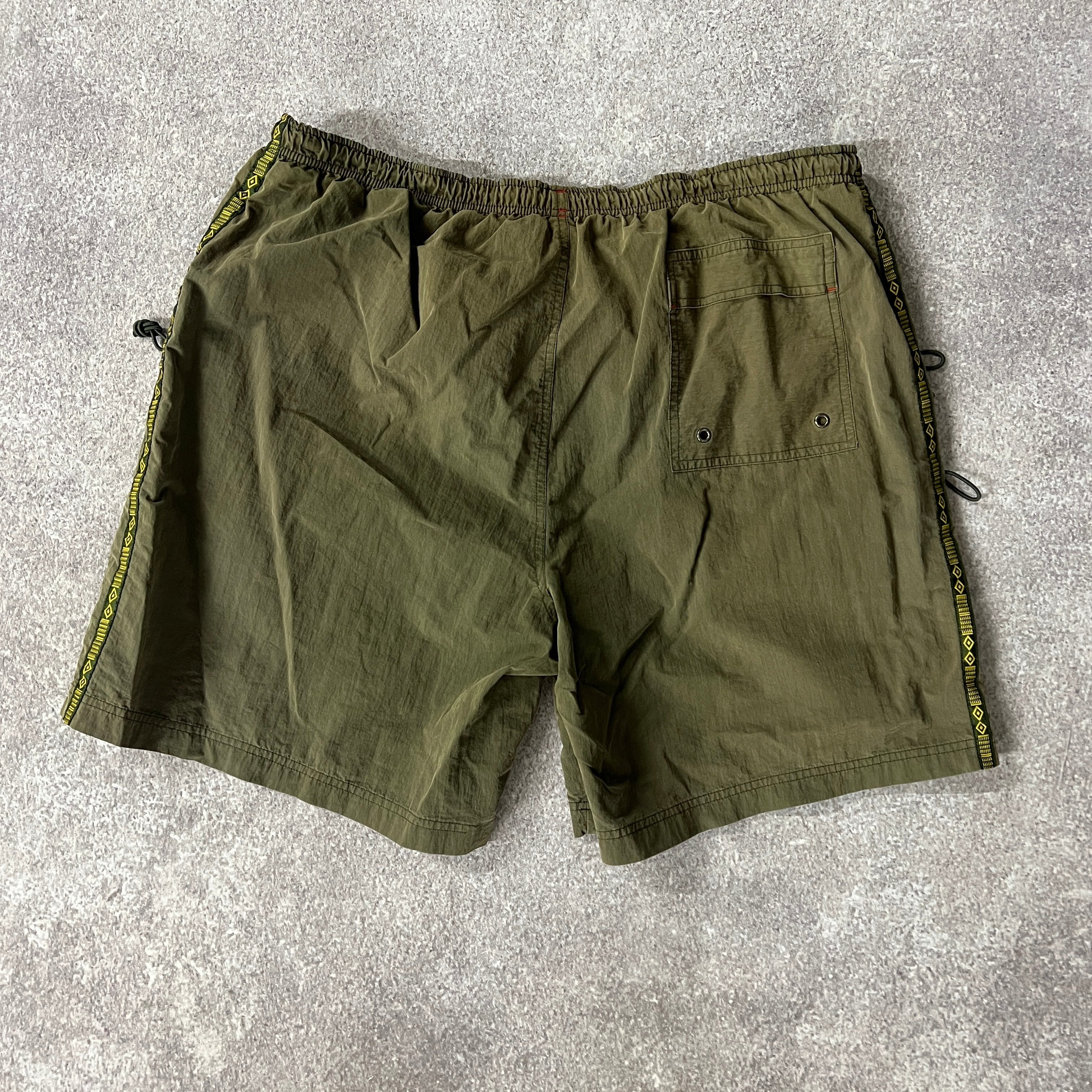 90s Speedo Green Swim Trunks XL