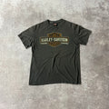 2010s Harley Davidson Concord, North Carolina Gray Worn In Tee L