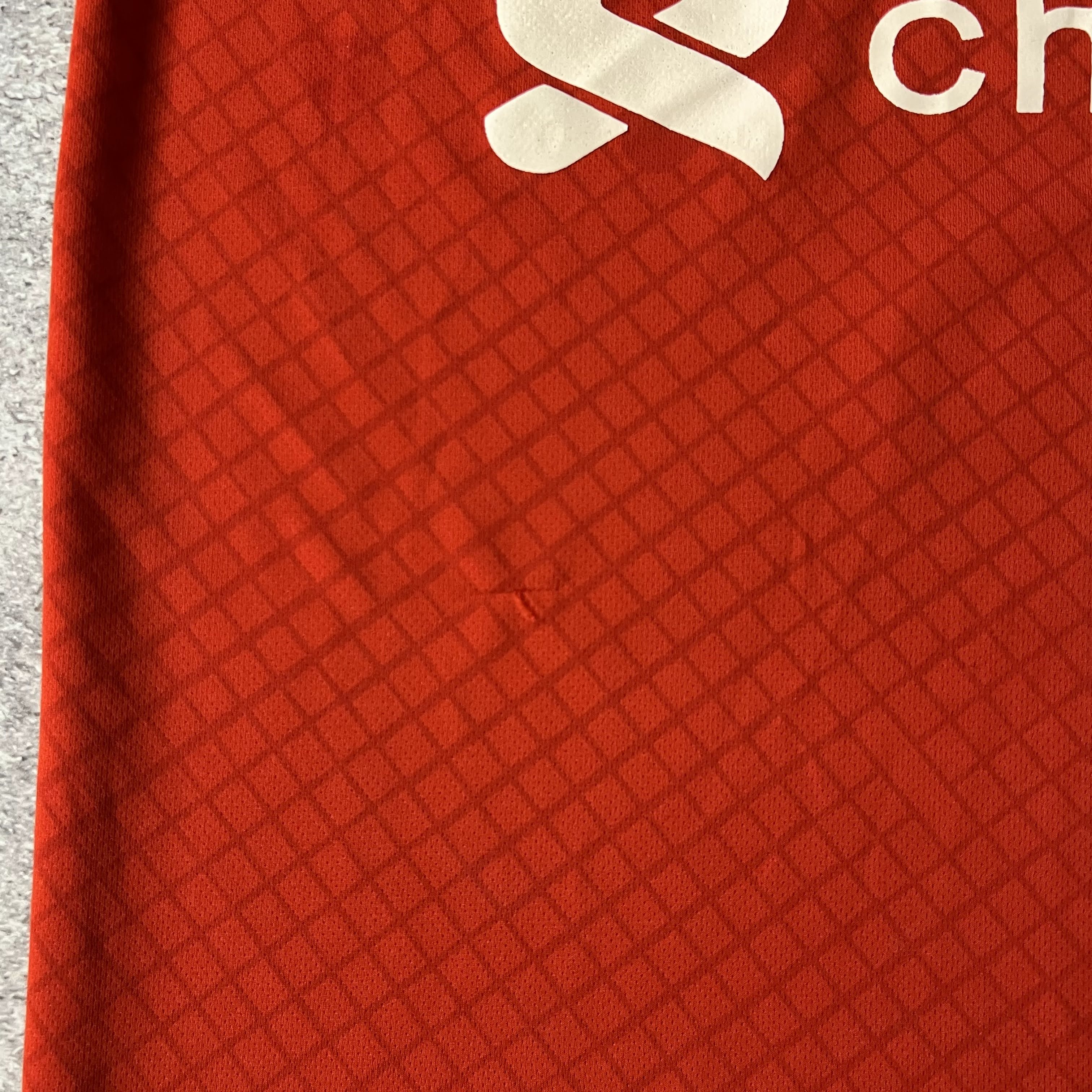 2020s Liverpool Mo Salah Nike Red Back Graphic Jersey L