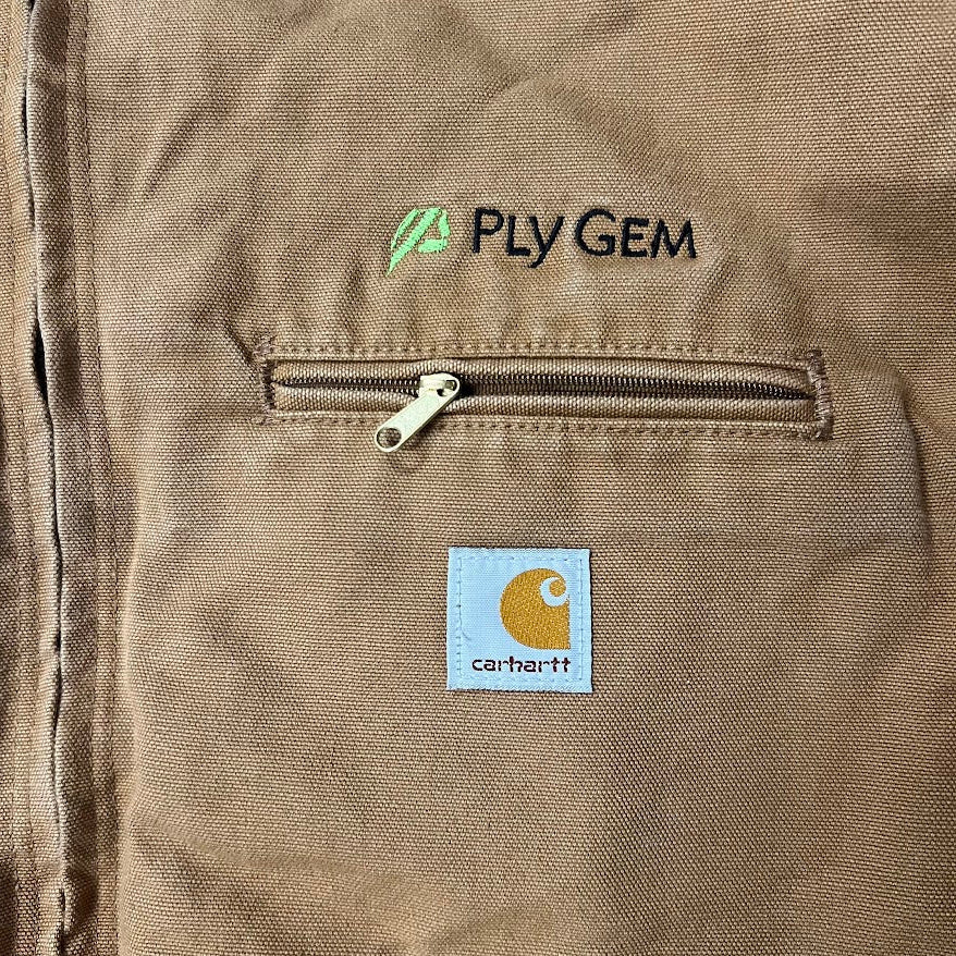 Y2K Carhartt Ply Gem Blanket Lined Corduroy Collar Workwear Jacket XL