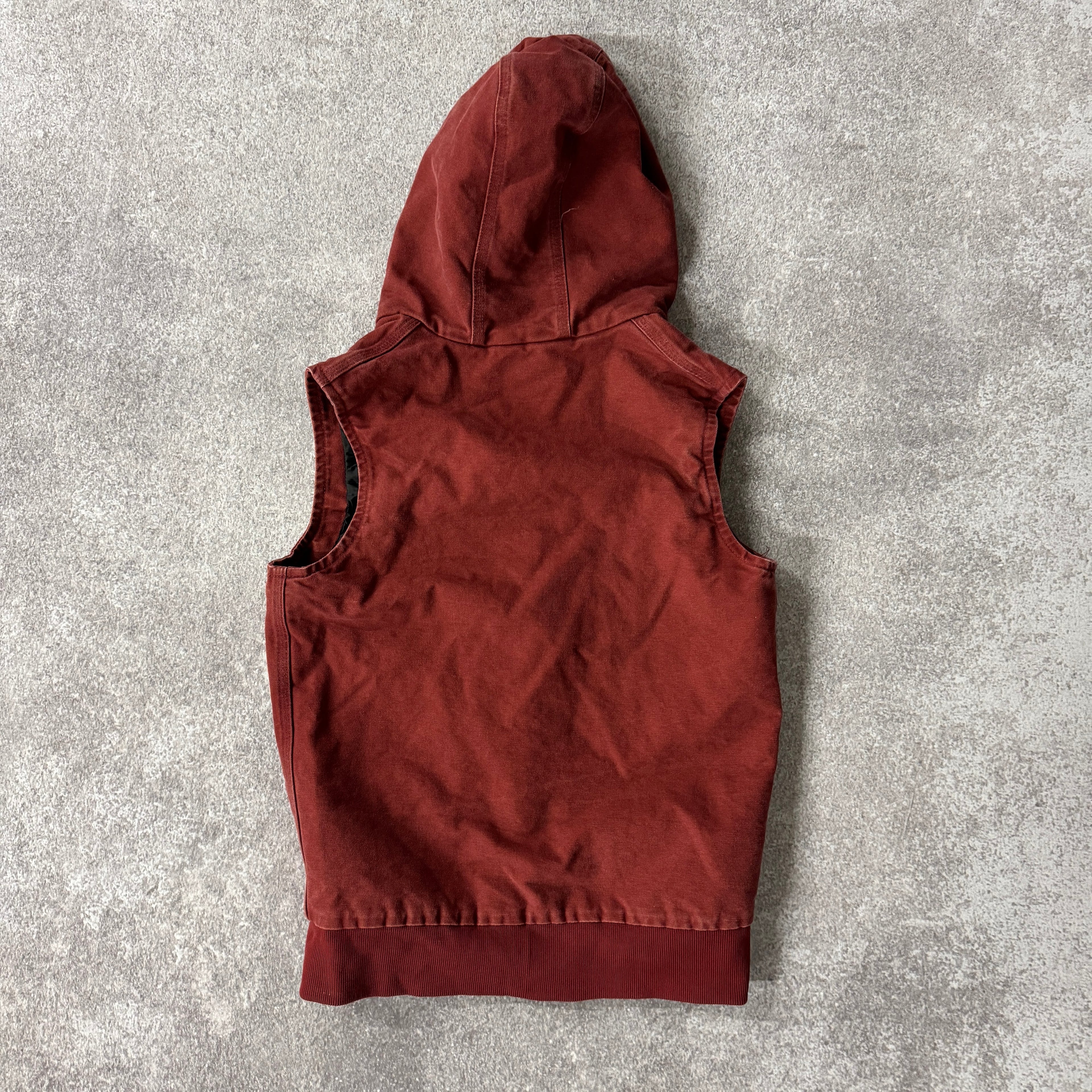 Y2K Carhartt Crimson Red Heavyweight Vest S