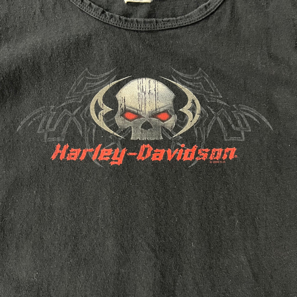 Y2K Harley Davidson Asheville NC Back Graphic Tank Top XL