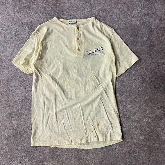 80s Unadilla NY 250cc World Championship Motocross Distressed Cream Tee L