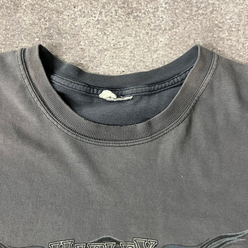 2010s Essex Junction Gray Worn In Tee XL
