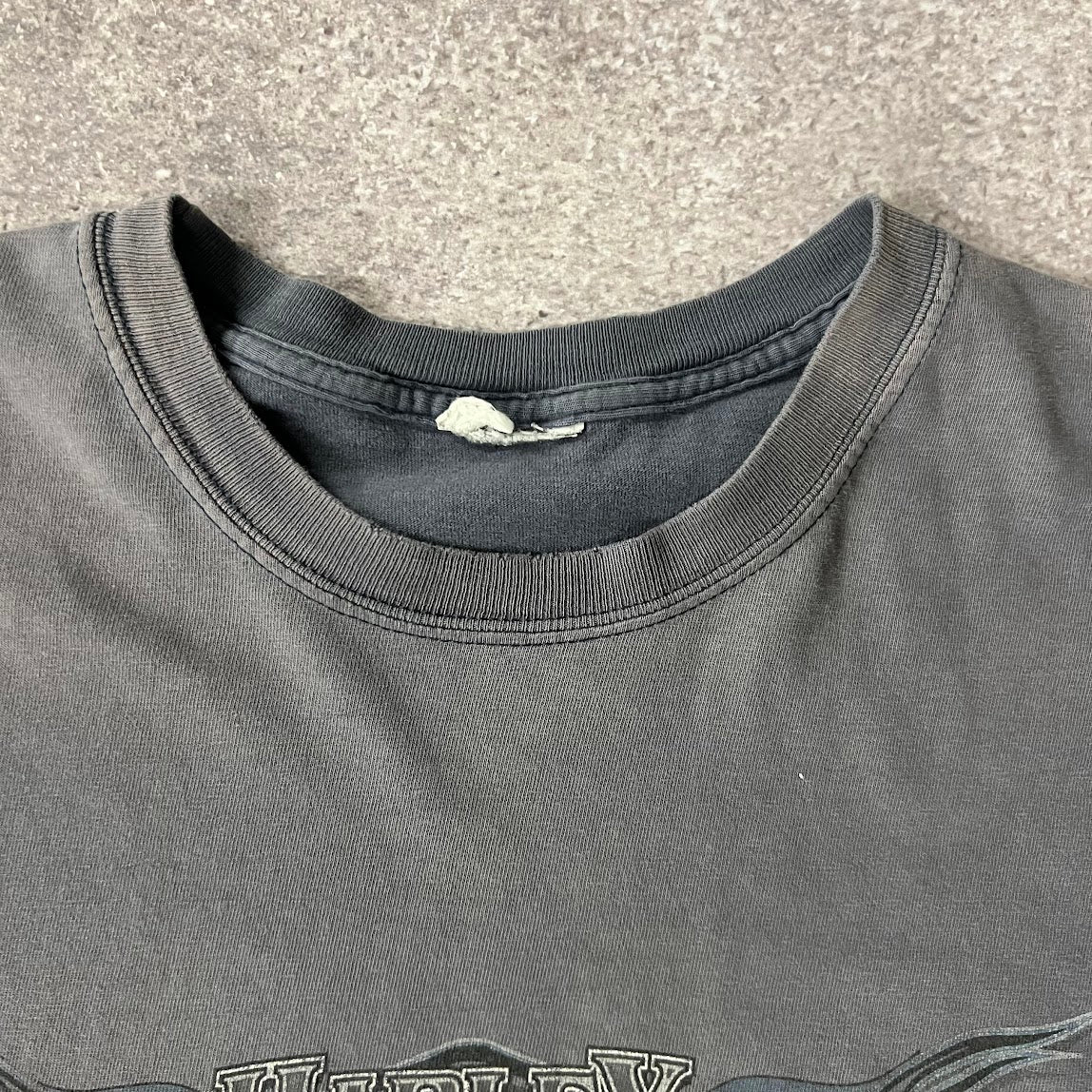 2010s Essex Junction Gray Worn In Tee XL