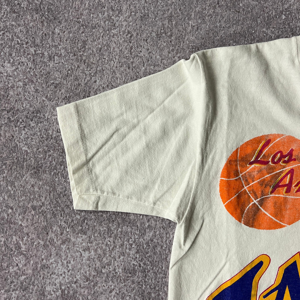80s Los Angeles Lakers Belton Big Logo Tee S