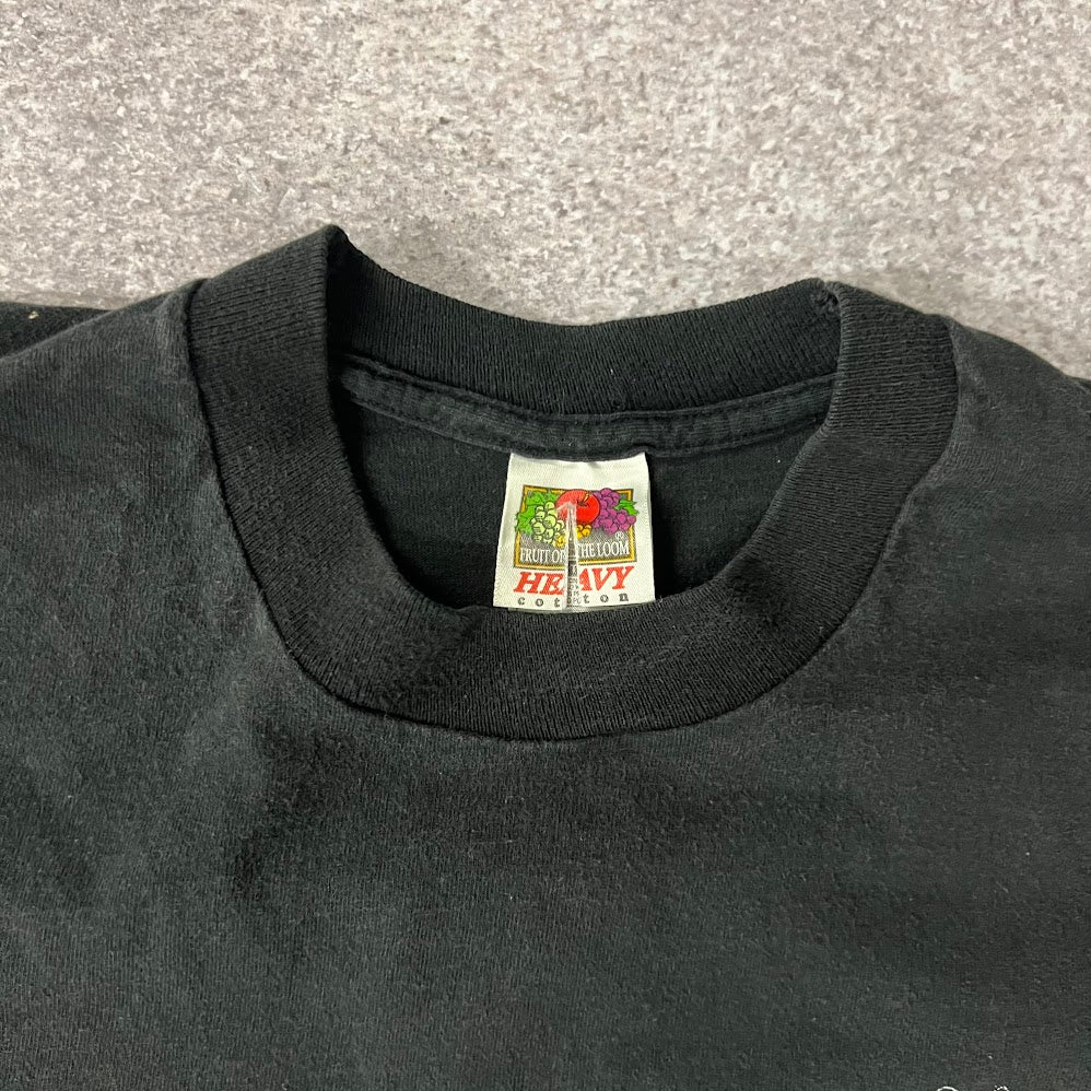 Y2K Low Rider Times Fruit of the Loom Graphic Faded Vintage Tee XL
