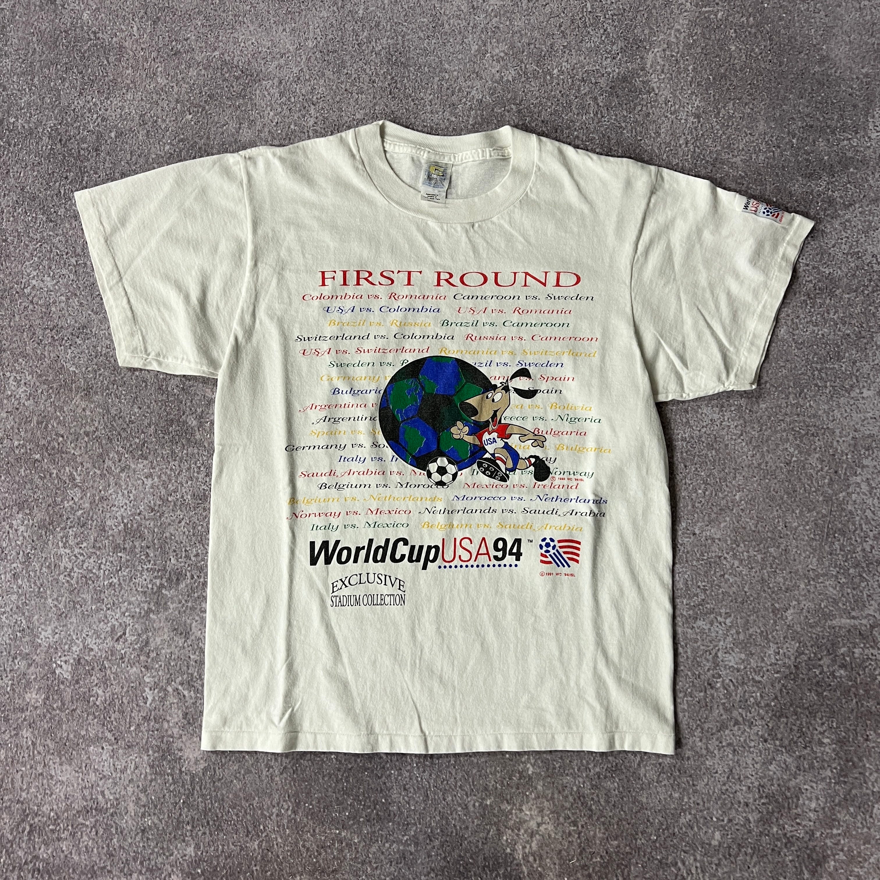 90s Soccer Single Stitch Tee M