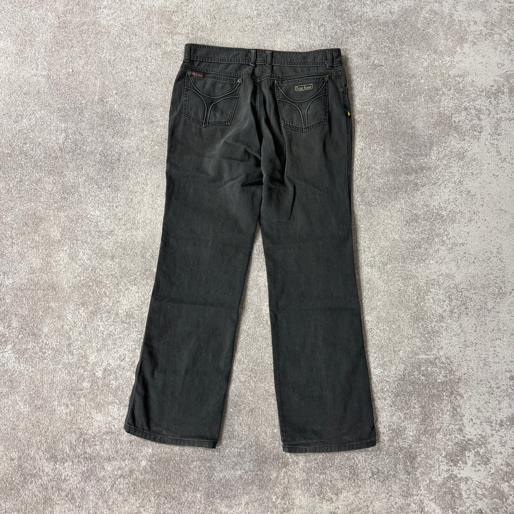 80s Bonjour Black Relaxed Worn In Jeans 36W