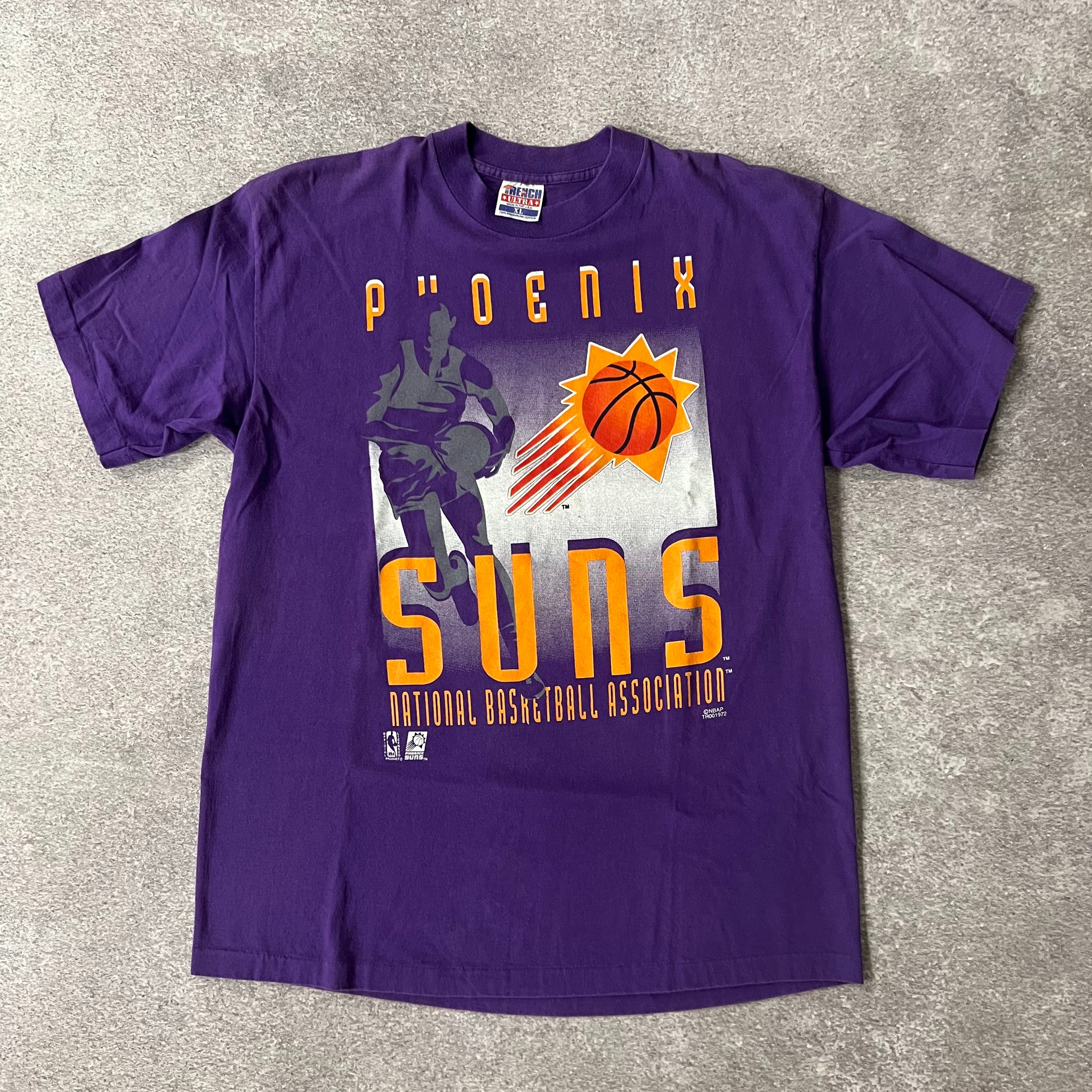 90s Phoenix Suns Trench Big Logo Single Stitch Tee XL