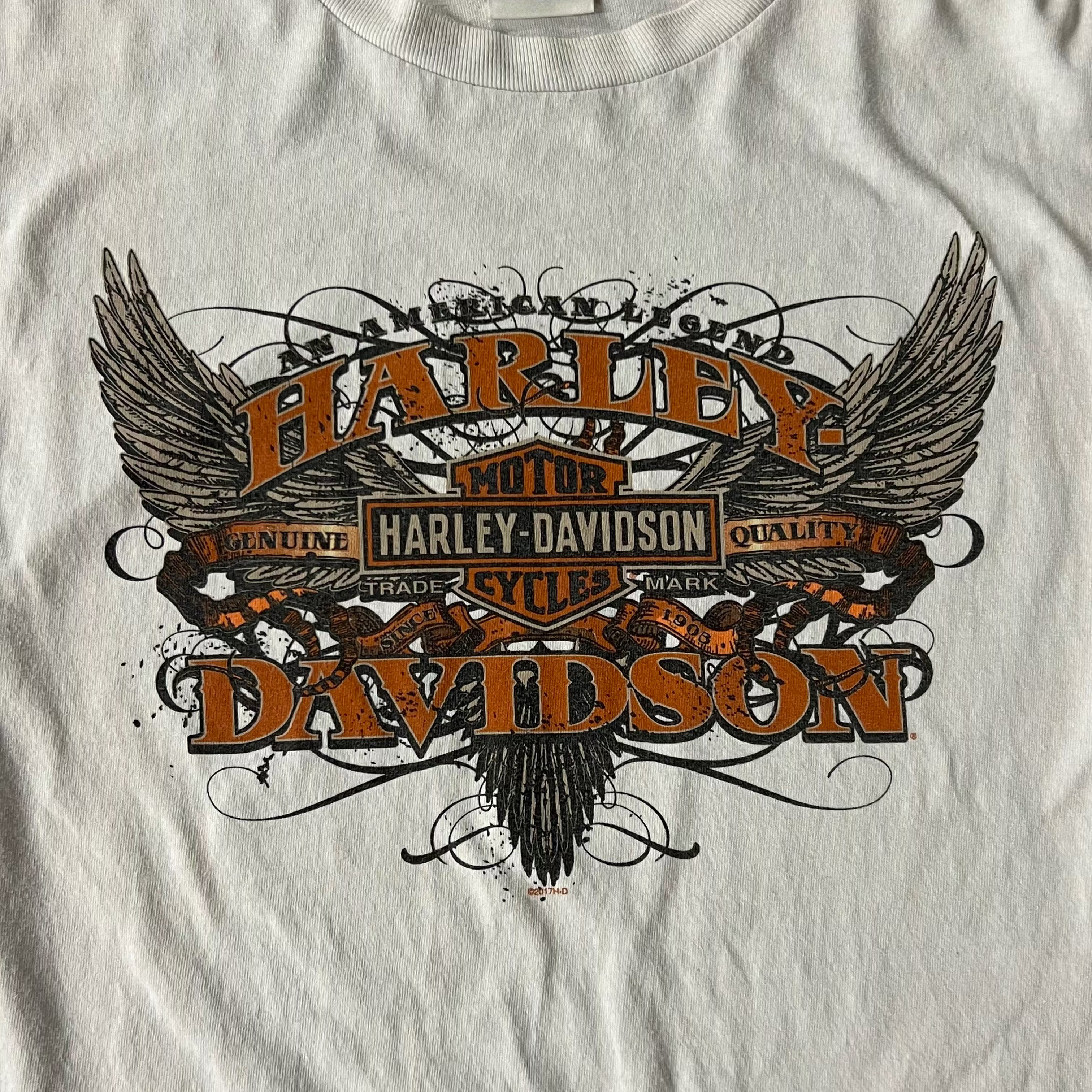 2010s Harley Davidson Myrtle Beach White Long Sleeve Tee L