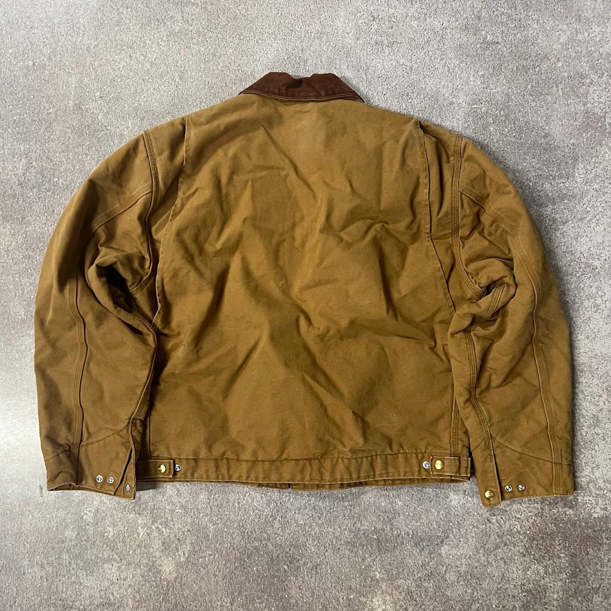 Y2K Carhartt Ply Gem Blanket Lined Corduroy Collar Workwear Jacket XL