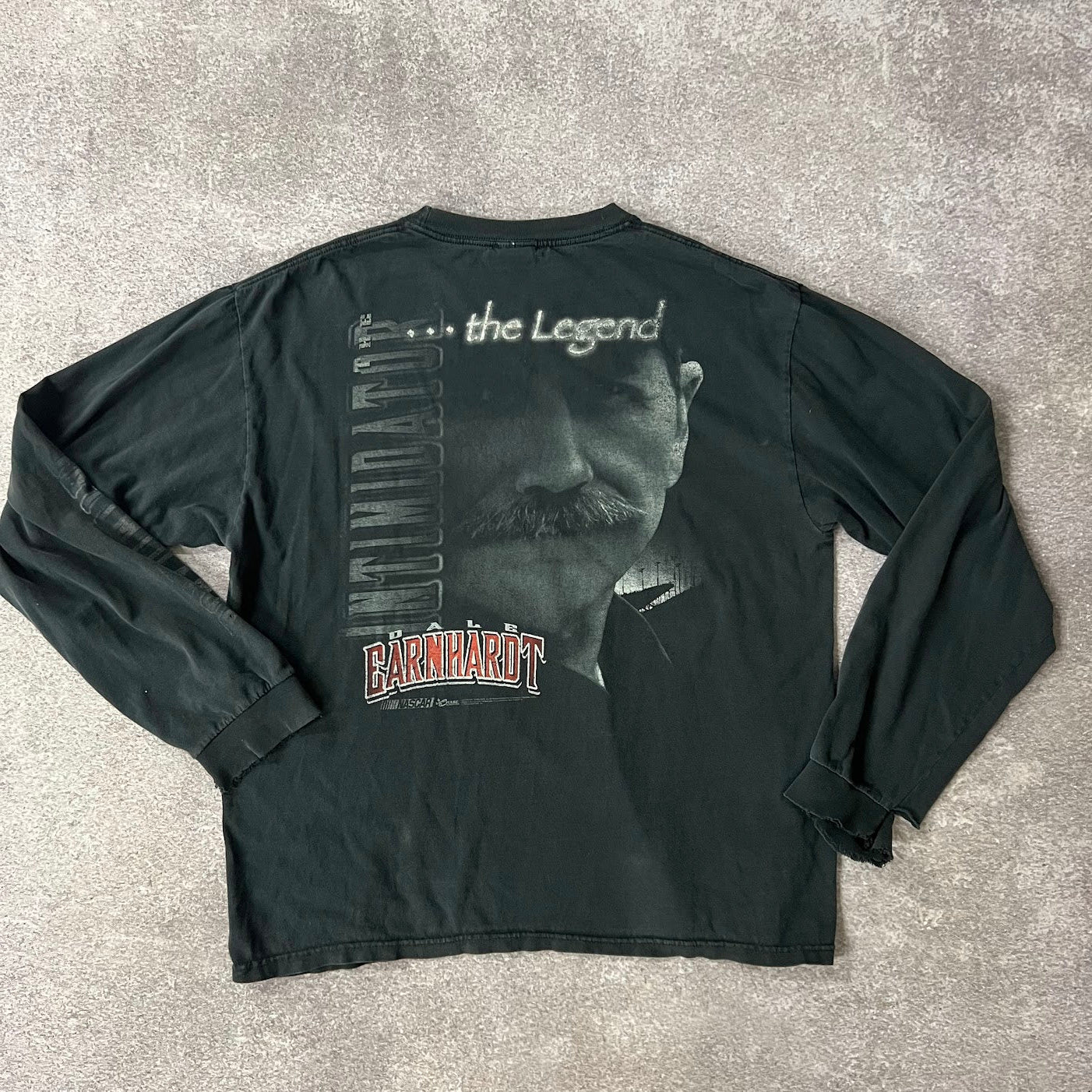 Y2K Dale Earnhardt NASCAR Chase Authentics Big Logo Long Sleeve Tee XL