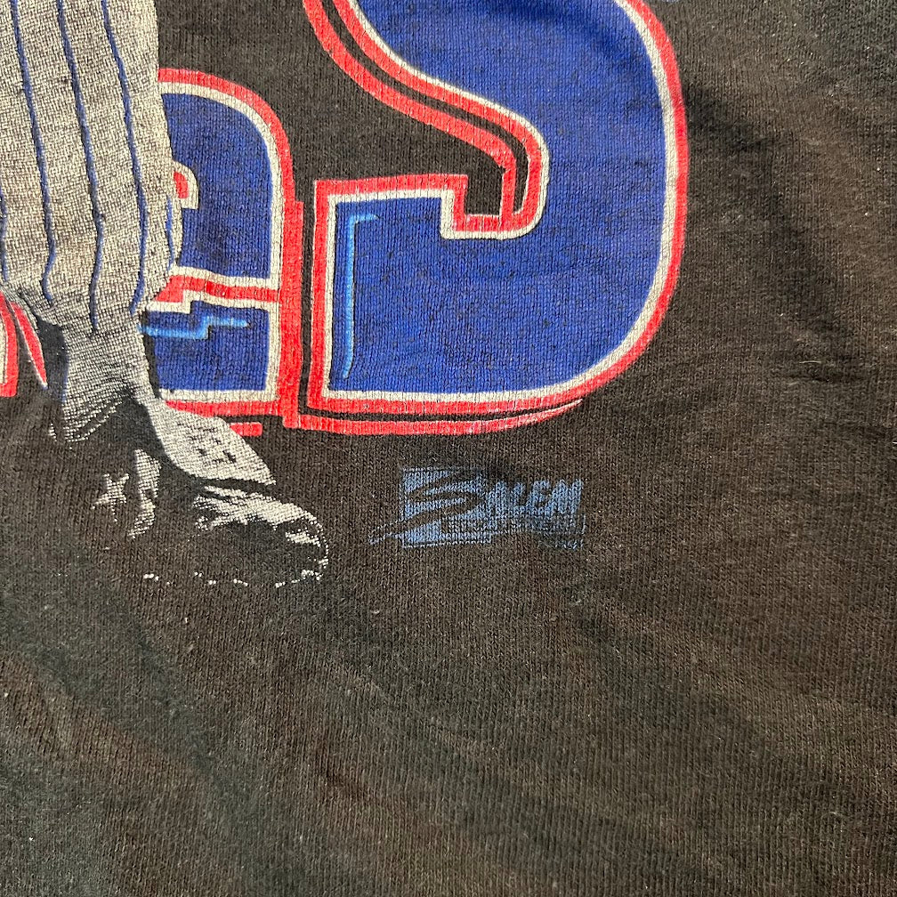 90s New York Yankees MLB Big Logo Faded Single Stitch Vintage Tee M