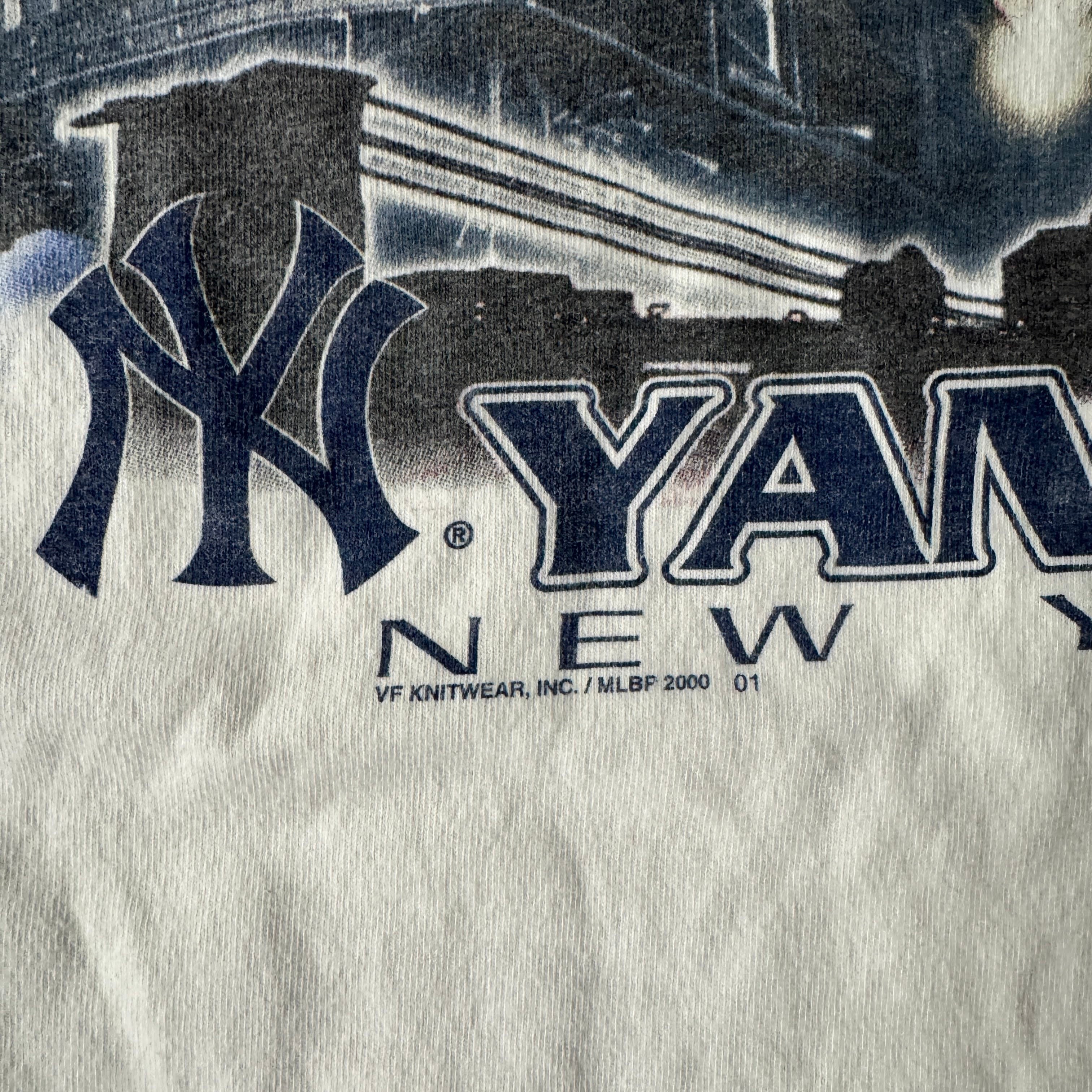 Y2K New York Yankees Subway Series Gildan Tee XL