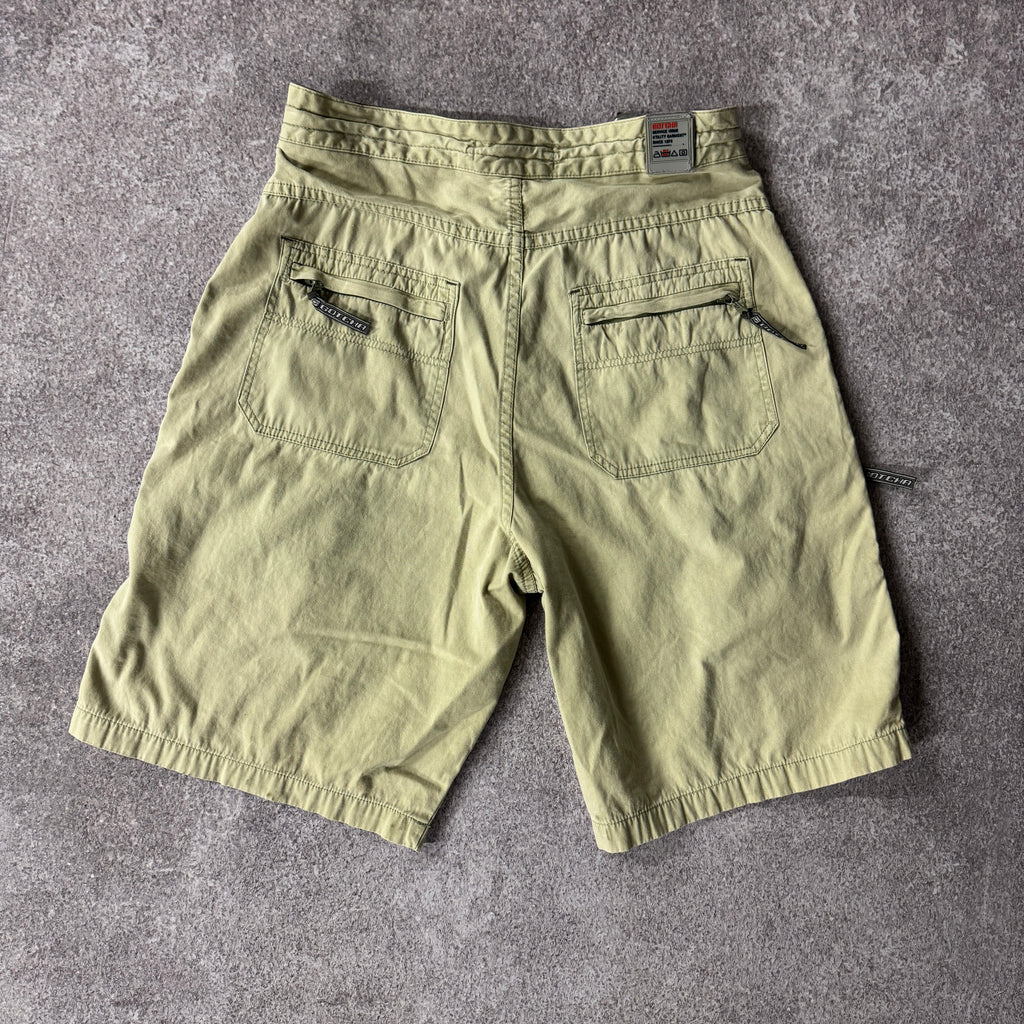 Y2K Gotcha Cargo Shorts Brown Oversized 32W x 11L