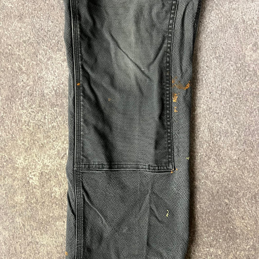 2010s Carhartt Workwear Distressed Relaxed Gray Vintage Pants 34x32