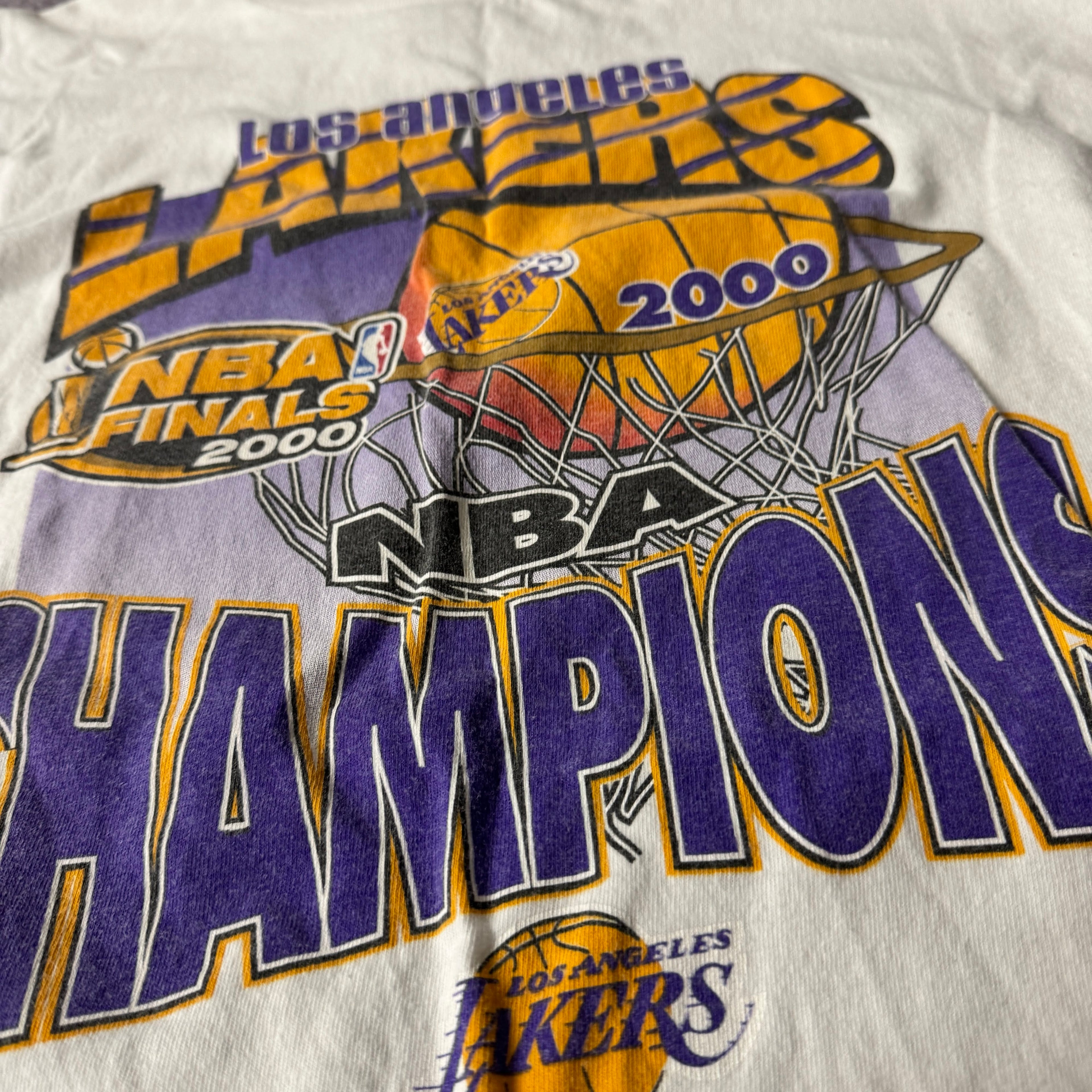 90s Los Angeles Lakers Big Logo Tee XL