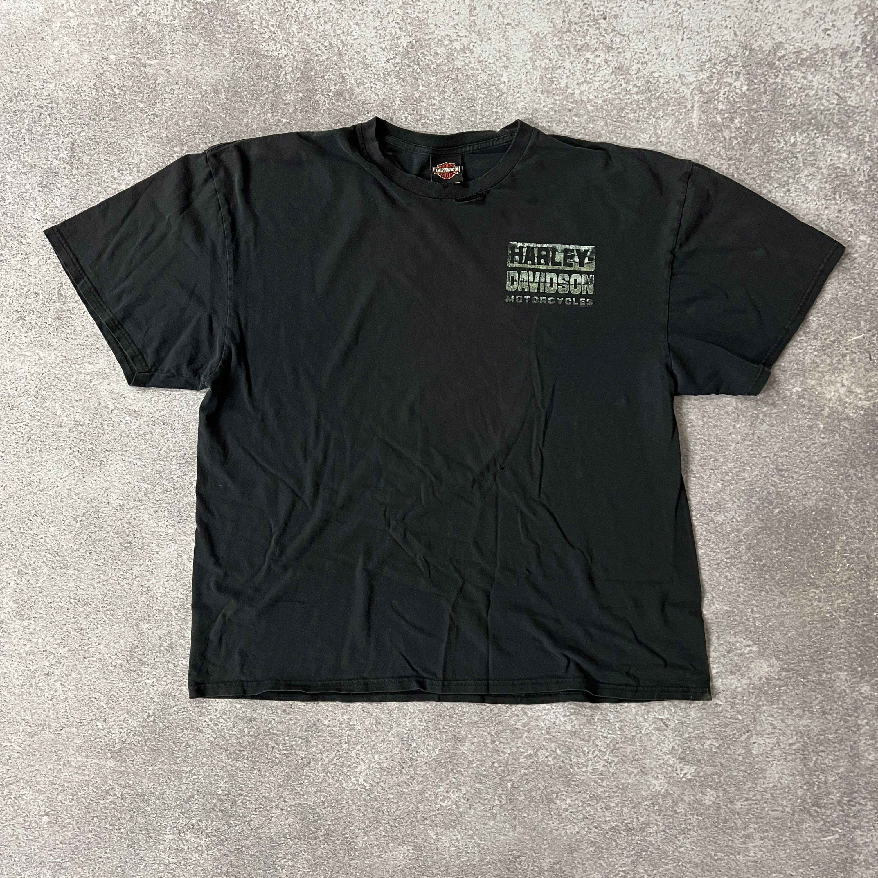2010s Harley Davidson Bristol, VA Distressed Tee XXL