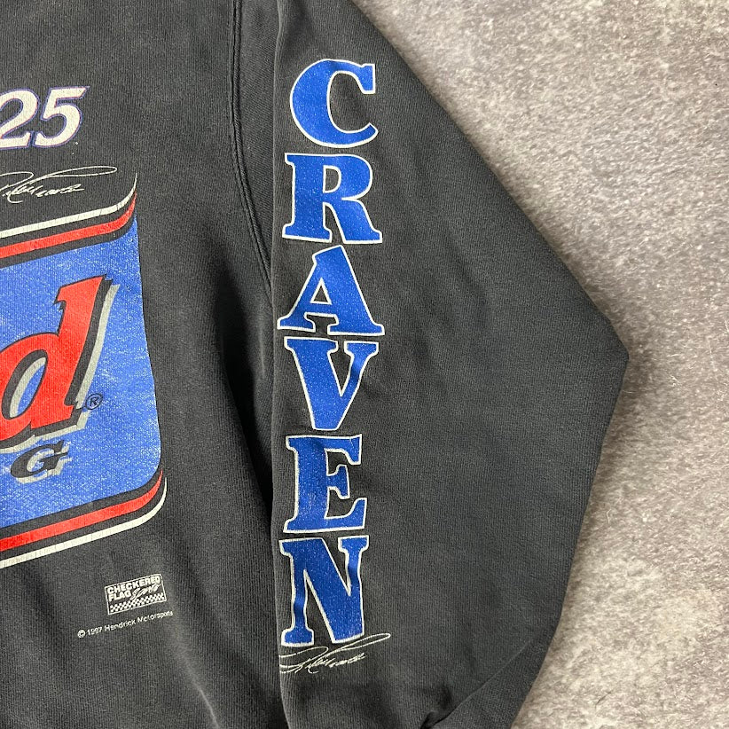 1997 Ricky Craven NASCAR Delta Big Logo Vintage Crewneck Sweatshirt L