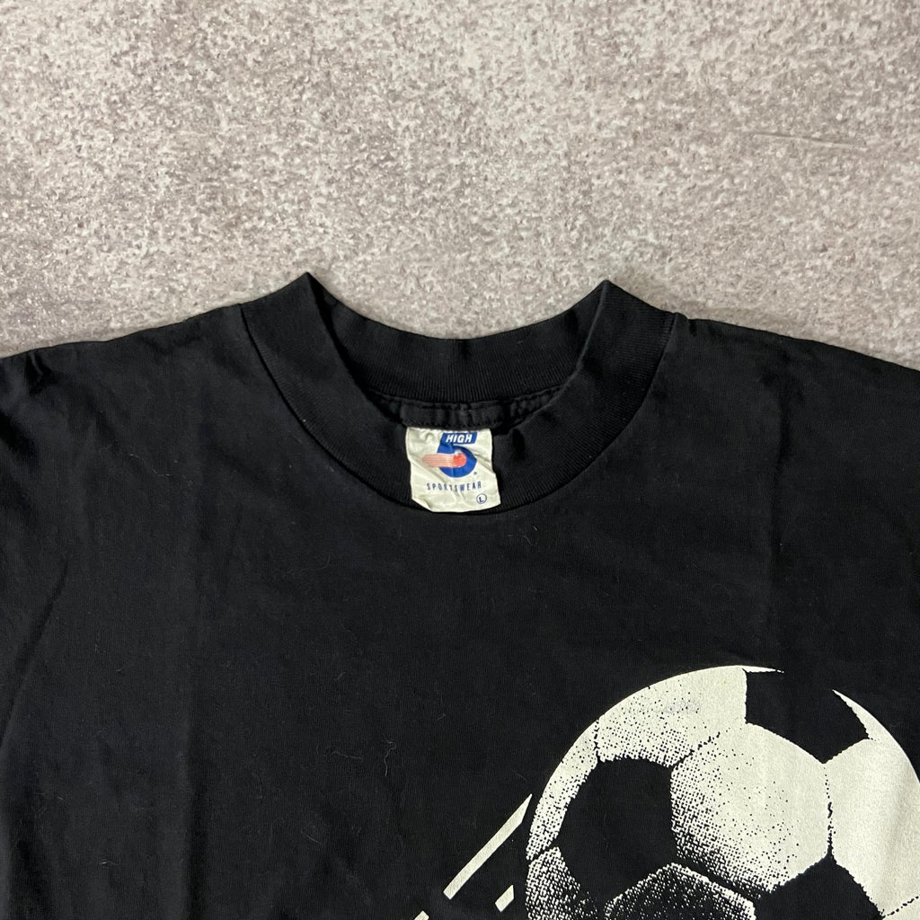 90s World Cup High 5 Big Logo Tee L