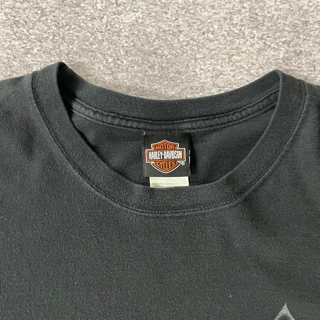 90s Harley Davidson Las Vegas Worn In Long Sleeve Tee XXL
