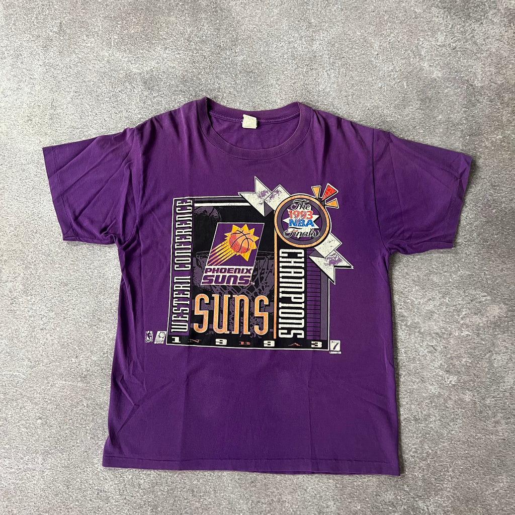 90s Phoenix Suns Logo 7 Big Logo Single Stitch Tee L