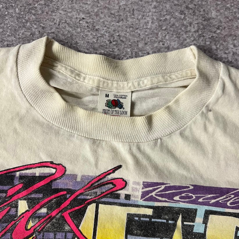 90s Rick Mears Racing Single Stitch Big Logo Long Sleeve Tee M