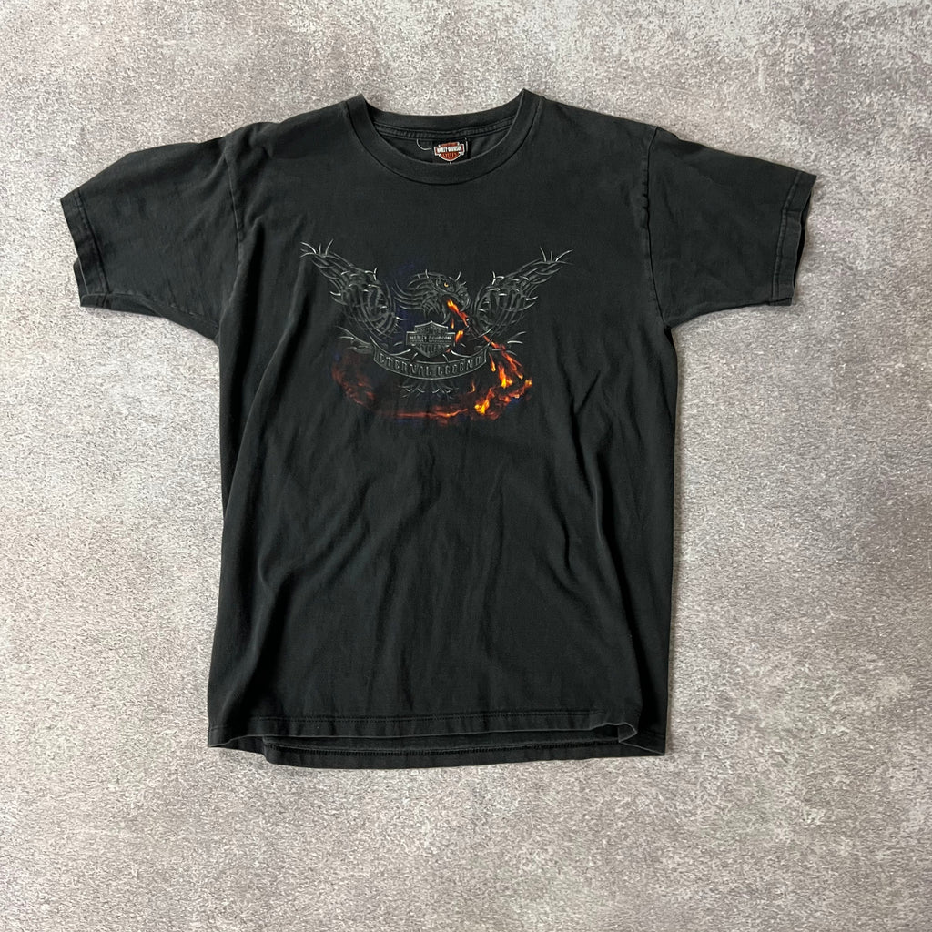 2010s Harley Davidson Barre, Vermont Worn In Tee L