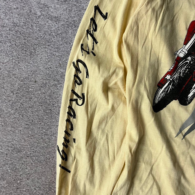 80s Unadilla World Championship Motocross Long Sleeve Yellow Tee L