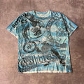 1991 Bird on the Blitz AOP Magic Johnson Tees NBA Single Stitch Vintage Tee XL