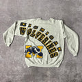 Y2K Hanes College Cracked Print Crewneck XXL
