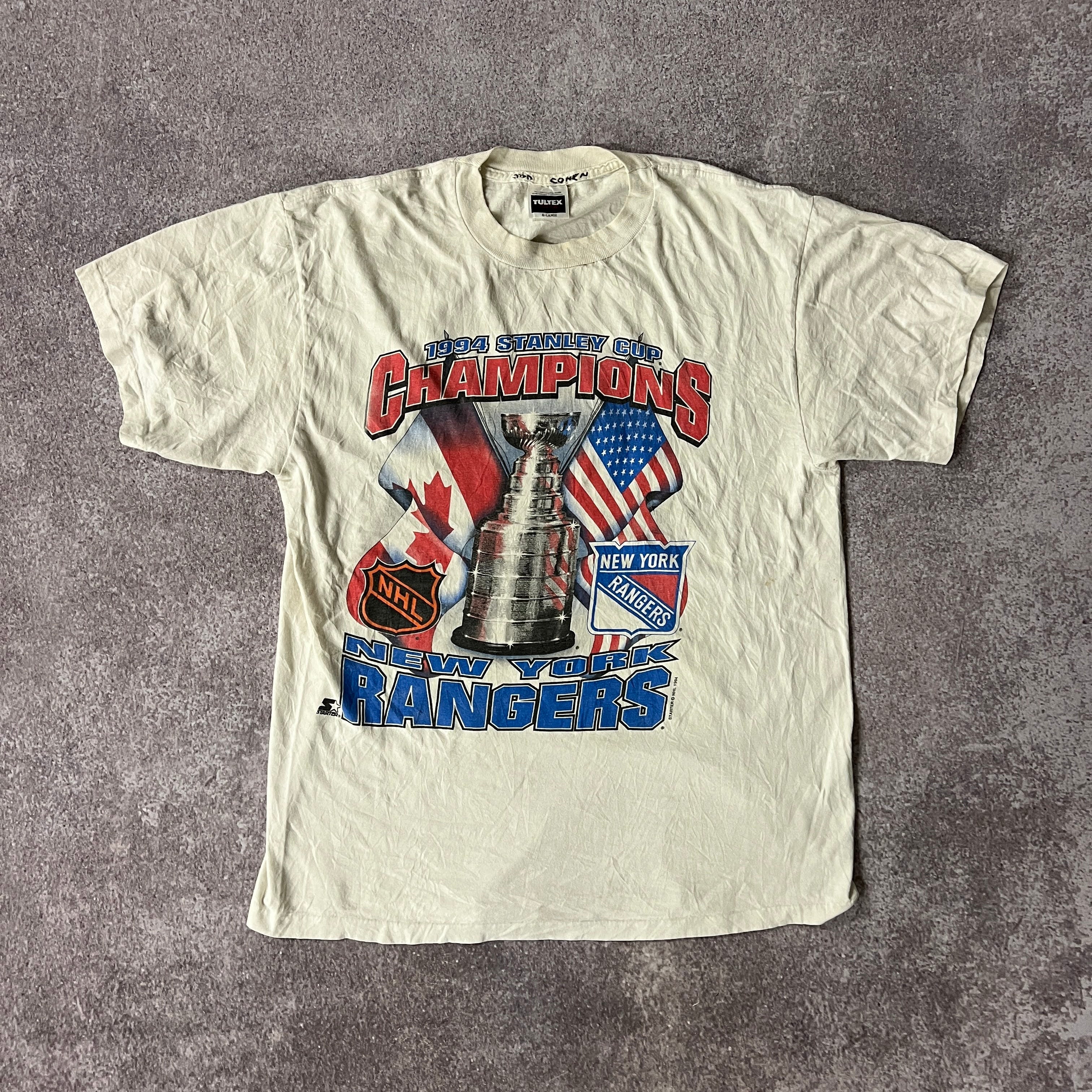 90s New York Rangers Tultex Tee XL