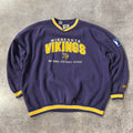 90s Minnesota Vikings Lee Sport Embroidered Vintage Crewneck Sweatshirt XXL