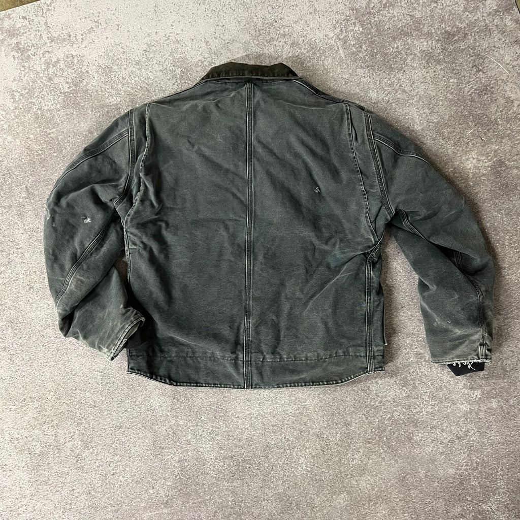 Y2K Carhartt Petrol Distressed Workwear Jacket M
