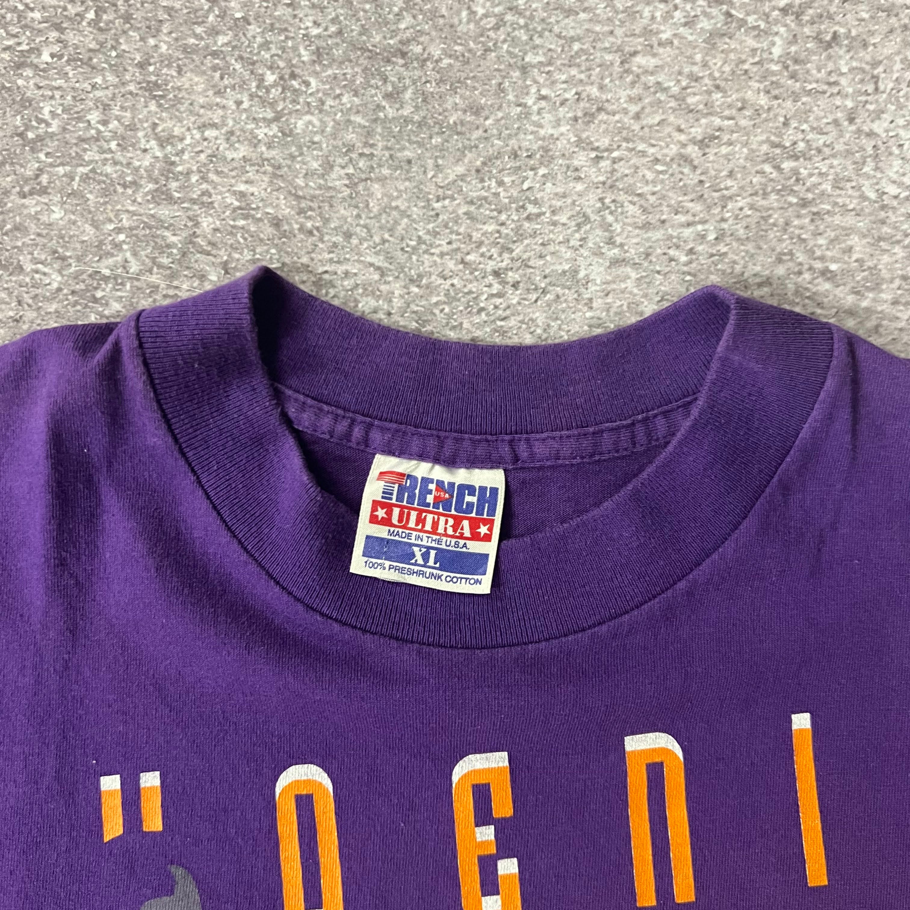 90s Phoenix Suns Trench Big Logo Single Stitch Tee XL