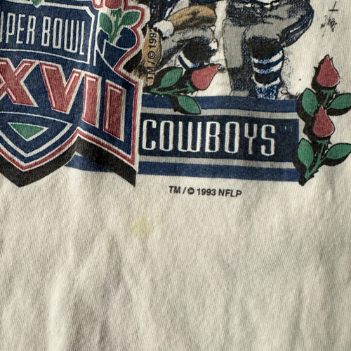90s Dallas Cowboys Super Bowl XXVII Salem Sportswear Single Stitch Tee XL