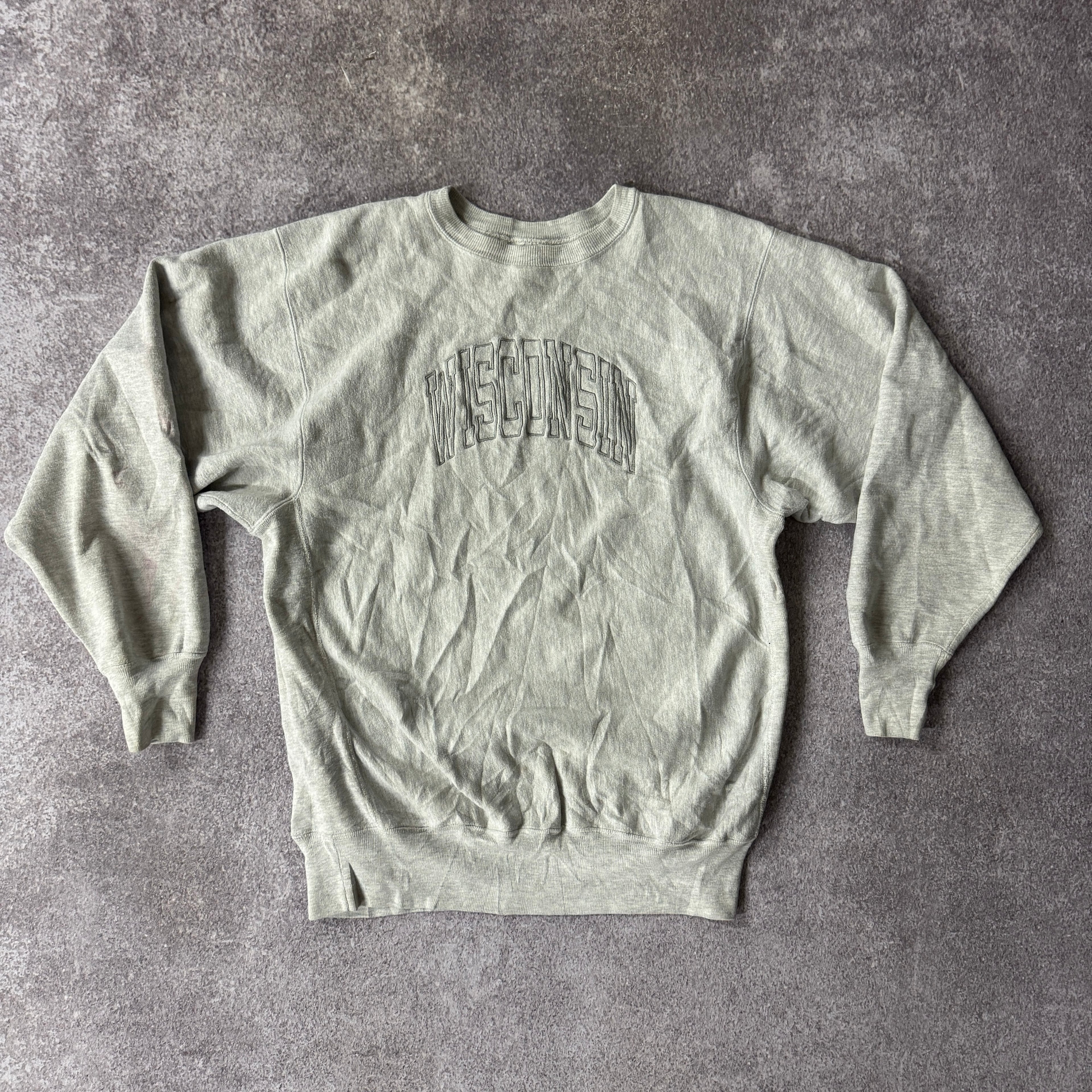 90s Champion Wisconsin Reverse Weave Crewneck XXL