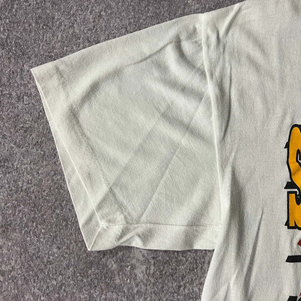 90s Pittsburgh Penguins Trench Cracked Print Tee L