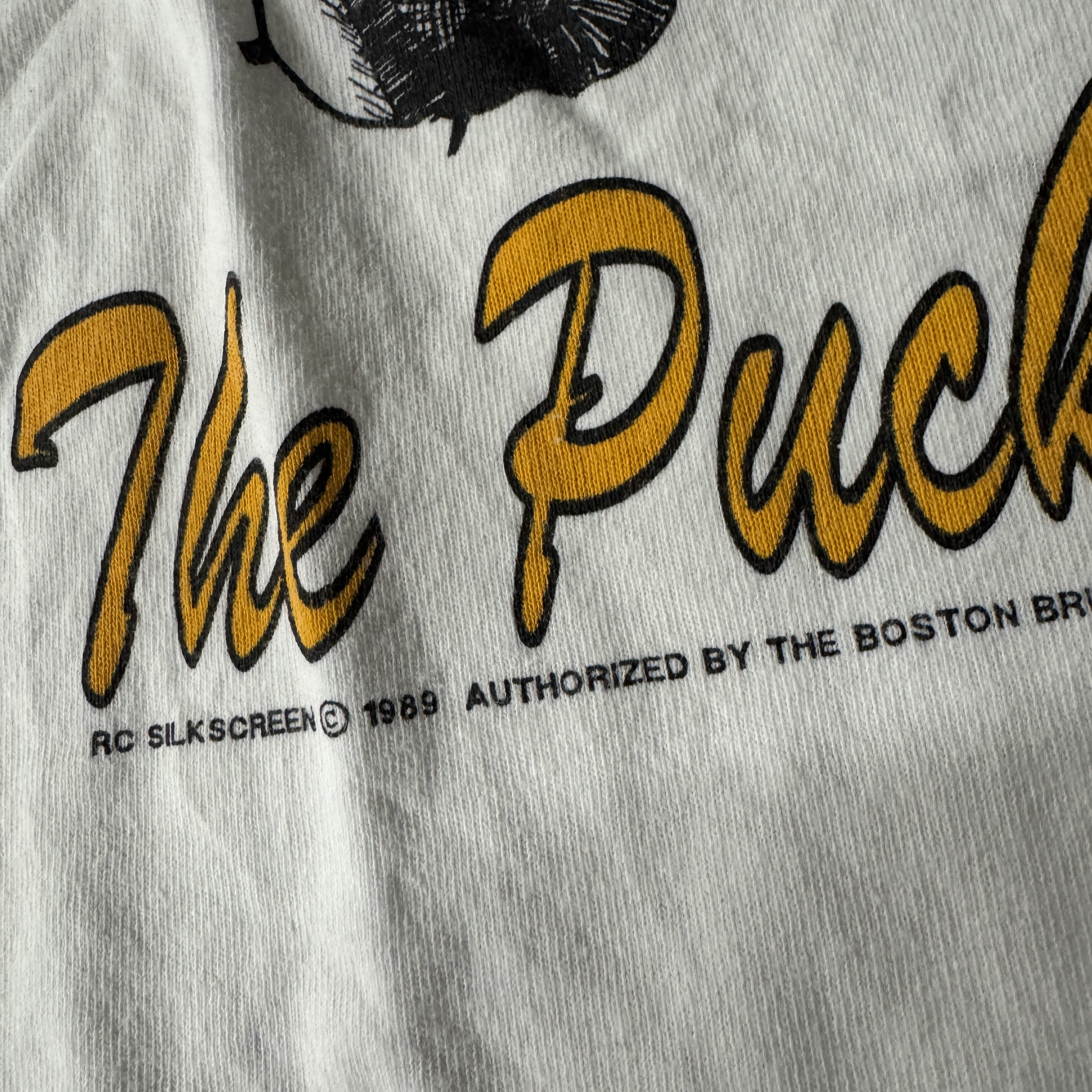 80s Boston Bruins Stedman Big Logo Tee XL