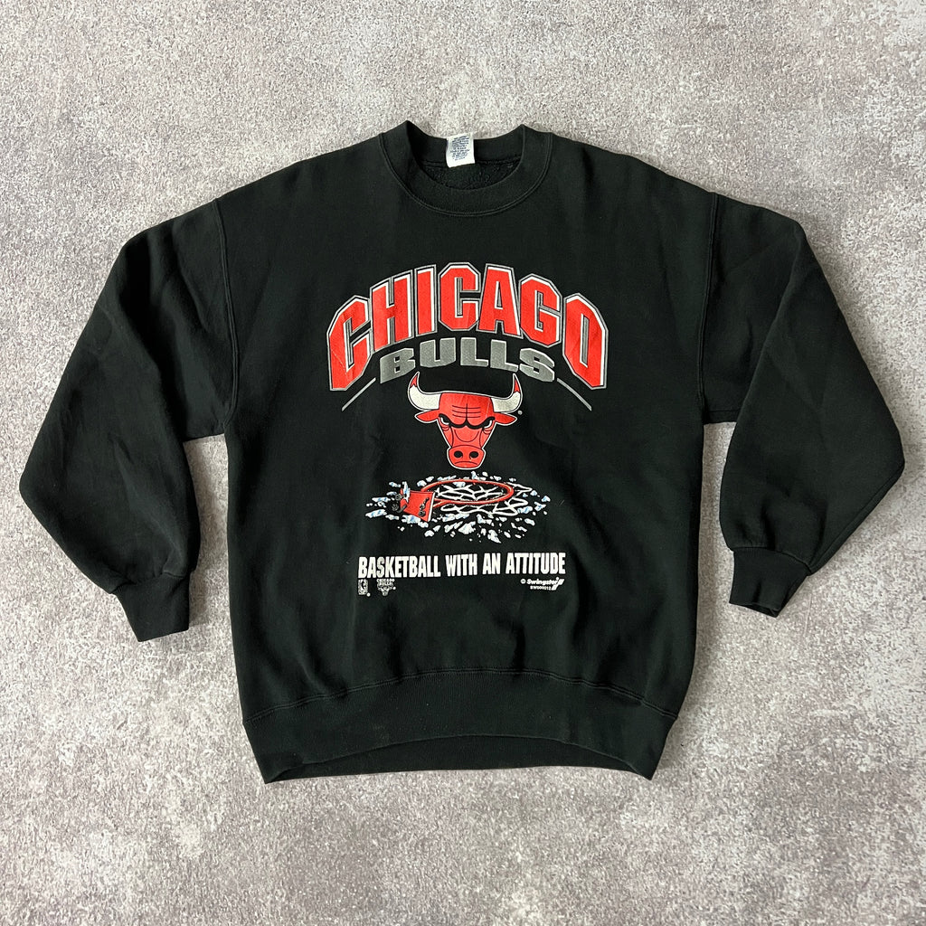 90s Chicago Bulls Swingster Big Logo Crewneck L