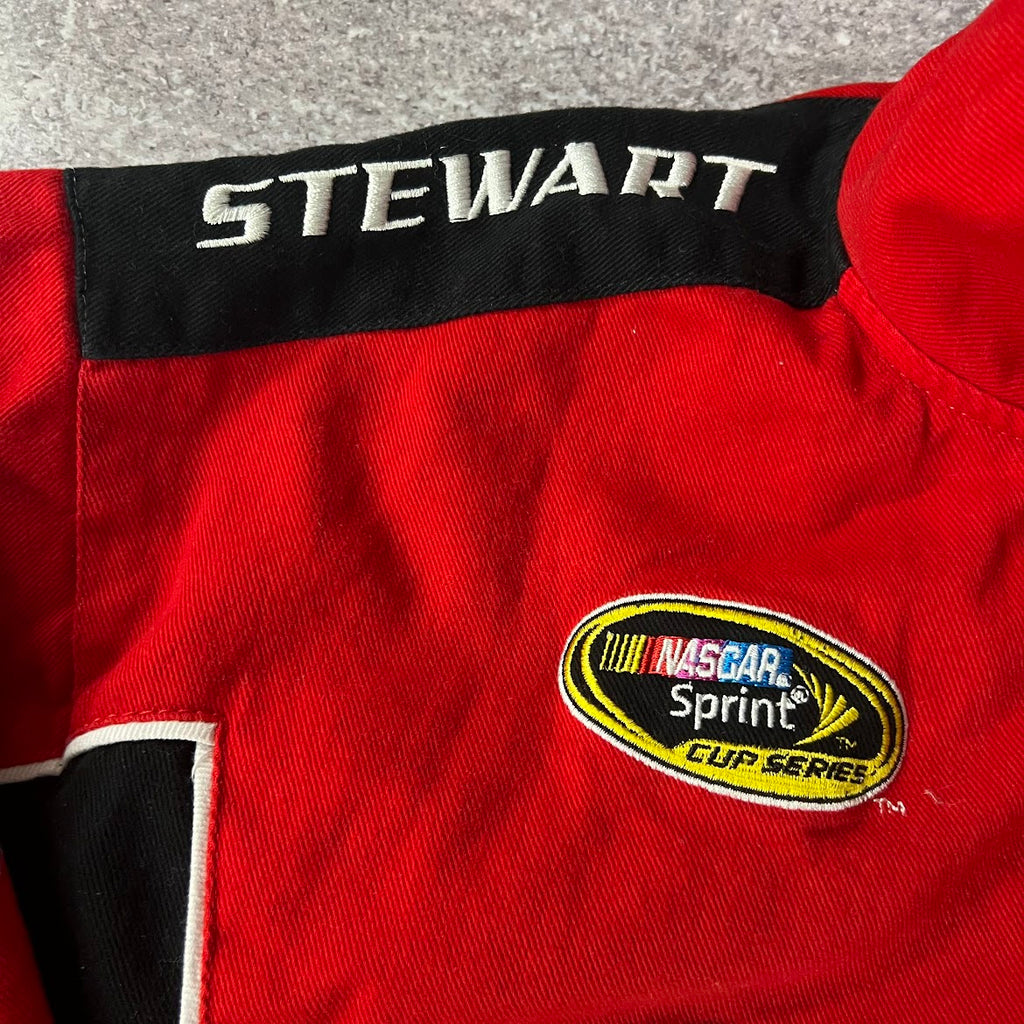 2010s Tony Stewart NASCAR #14 Winners Circle Embroidered Puffer Jacket L