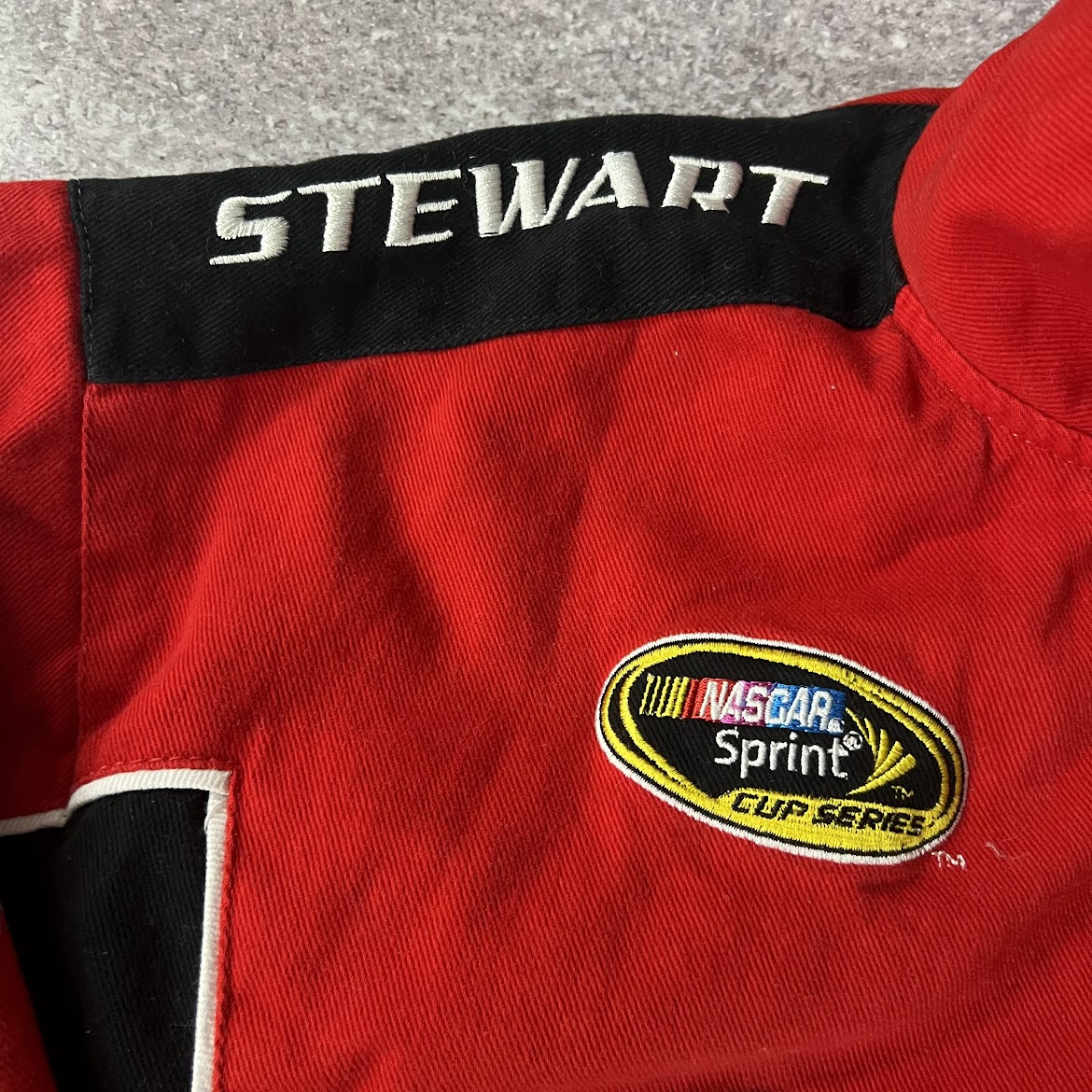 2010s Tony Stewart NASCAR #14 Winners Circle Embroidered Puffer Jacket L