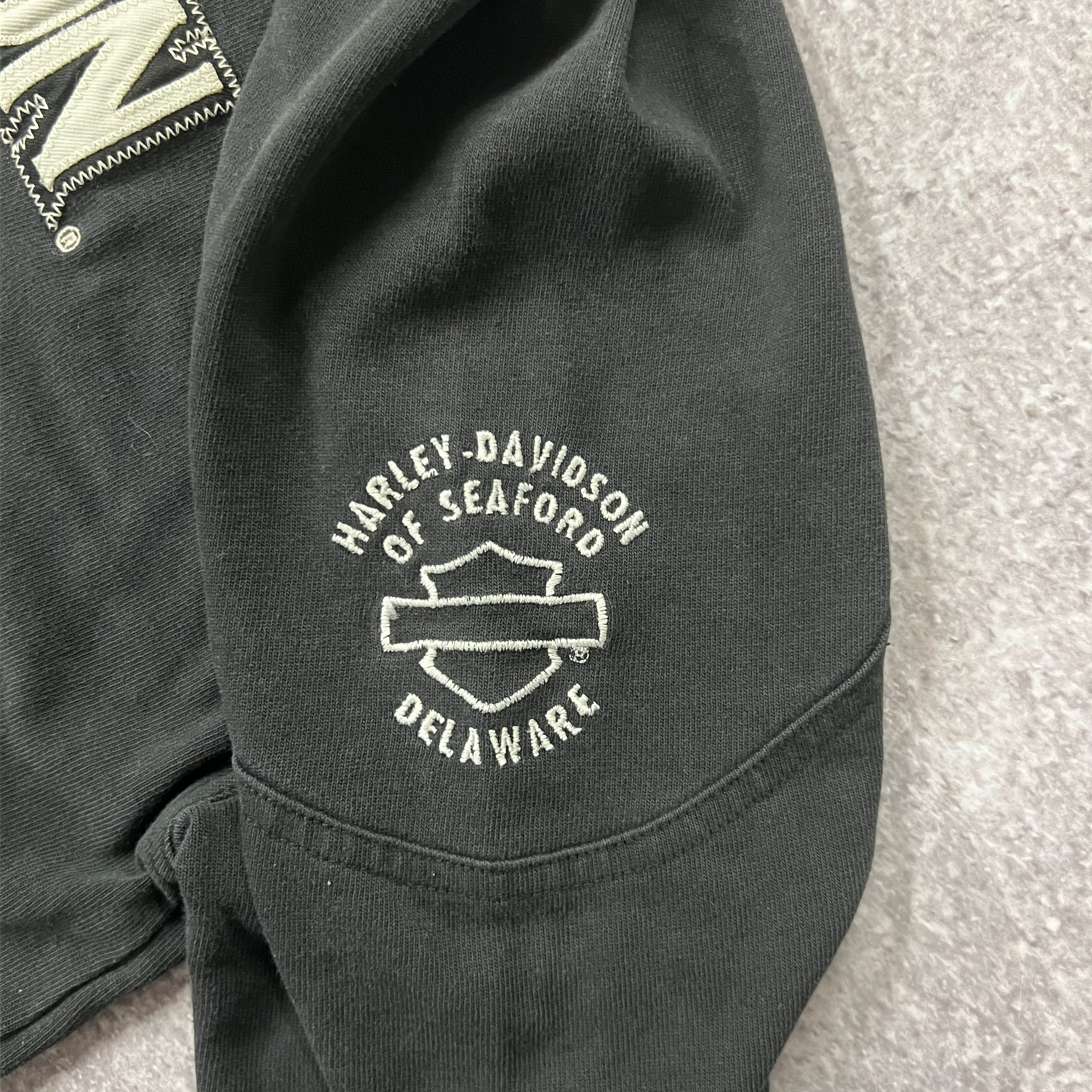 Y2K Harley Davidson Delaware Embroidered Long Sleeve Tee XL