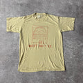 80s Sportswear Tan Big Logo Single Stitch Tee L