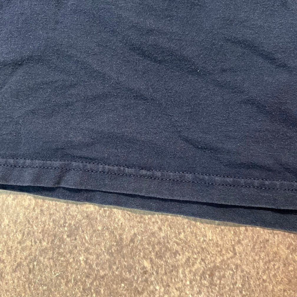 90s New York Yankees MLB Logo 7 Big Logo Faded Vintage Tee XL