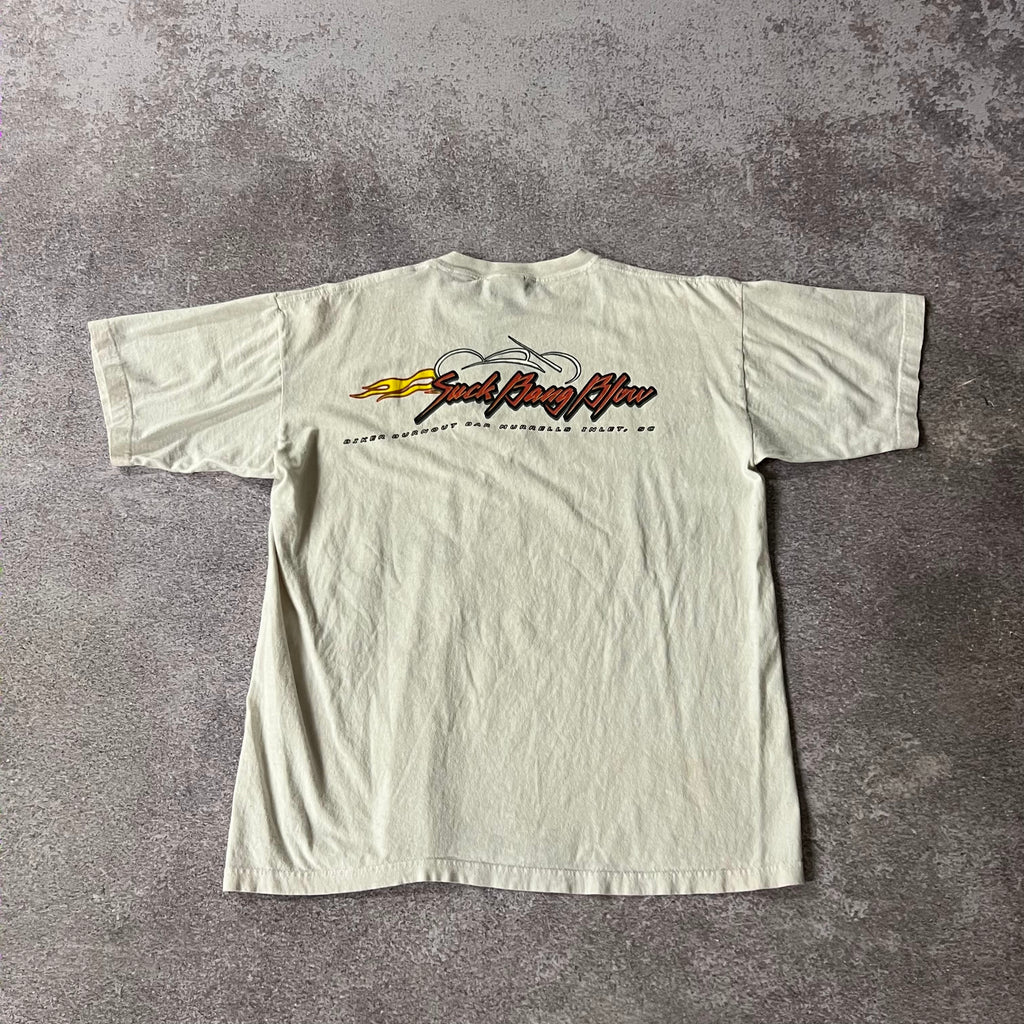 Y2K All Sport White Worn In Tee XL