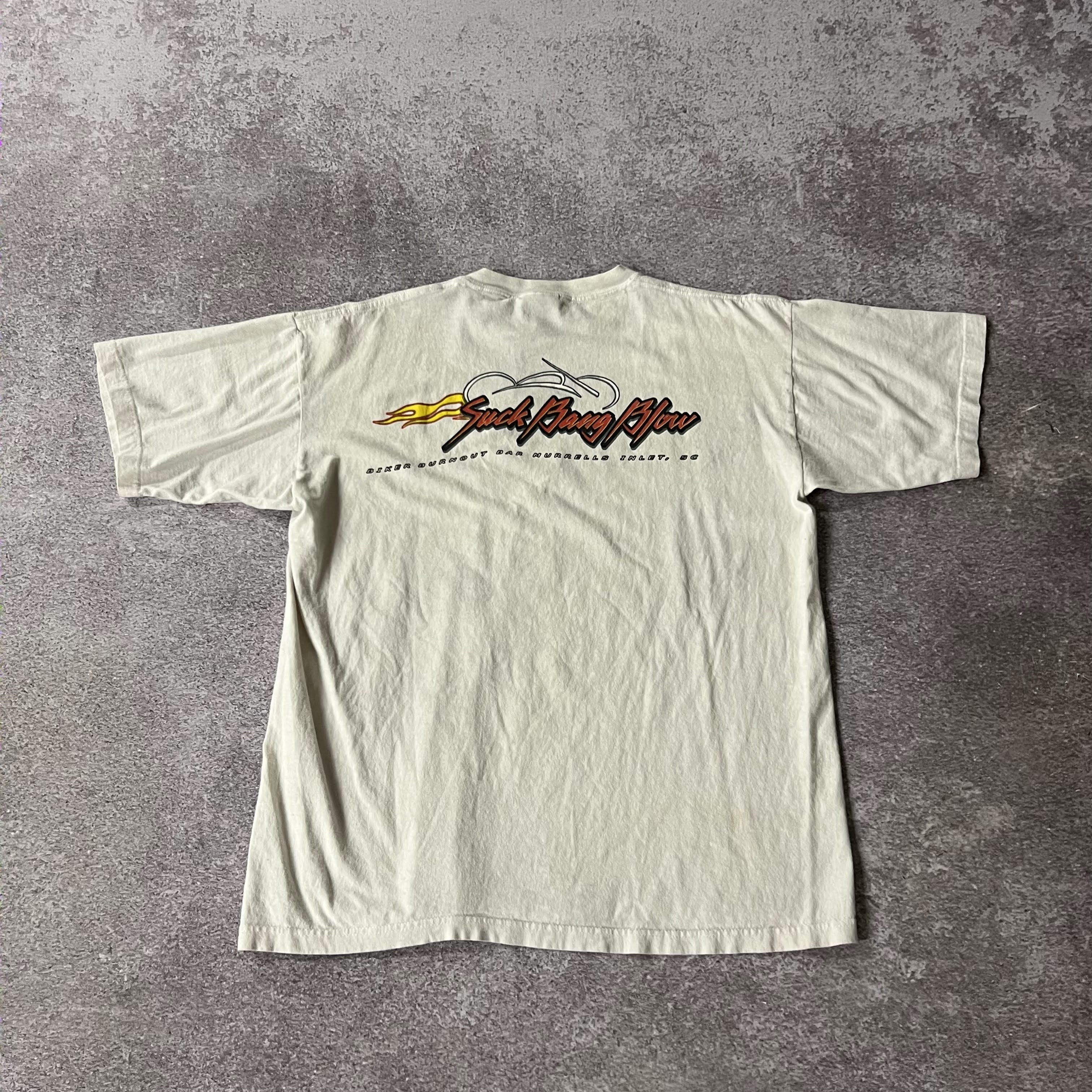 Y2K All Sport White Worn In Tee XL