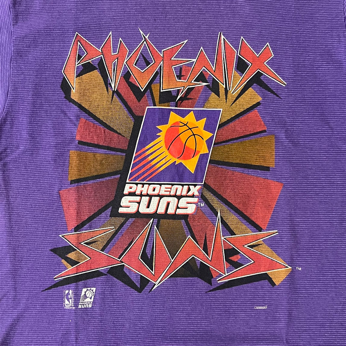 90s Phoenix Suns Logo 7 Big Logo Single Stitch Tee L